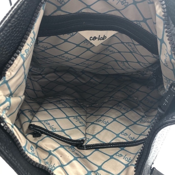 CO-LAB black/cream leather handbag - Picture 7 of 8